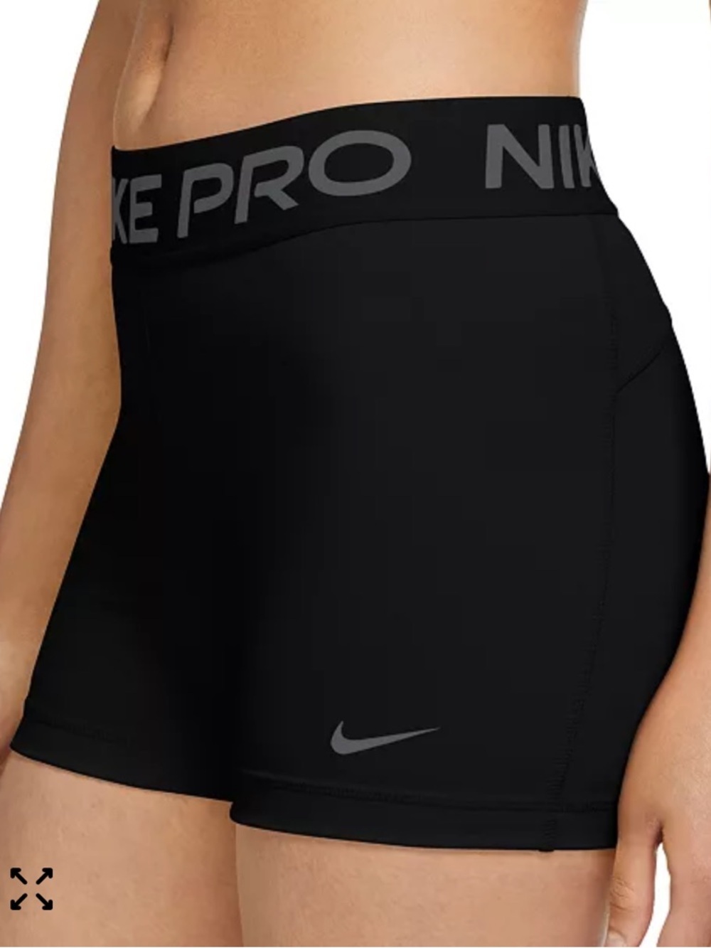 Nike Pro women's black tight fit shorts NEW